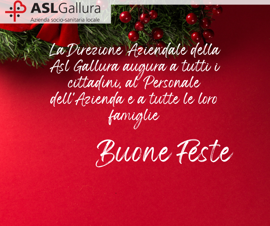 Buone Feste dalla Direzione Aziendale della Asl Gallura