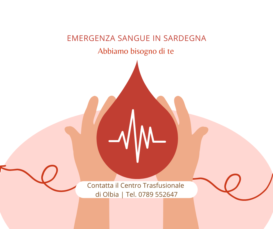 Carenza di sangue in Sardegna: A Olbia si può donare 6 giorni su 7