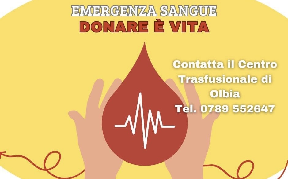 Olbia, il Centro Trasfusionale accoglie donatori dal lunedì al sabato