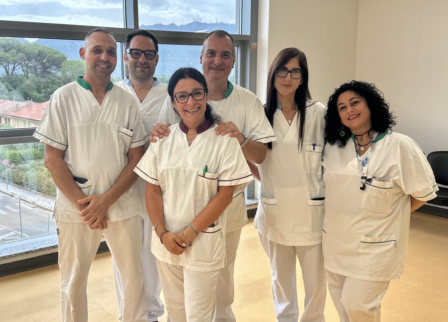 L'equipe dell'Ospedale di Comunità di Tempio Pausania
